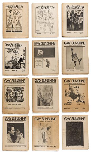 (PERIODICALS.) Gay Sunshine: A Newspaper of Gay Liberation.